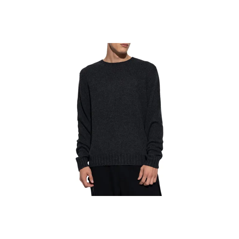 PALM ANGELS Curved logo Wool Sweater-1