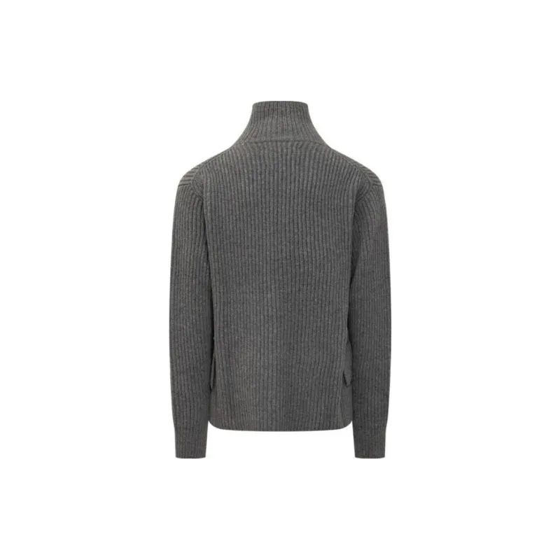 JIL SANDER Zip Up Knitted Cardigan-1