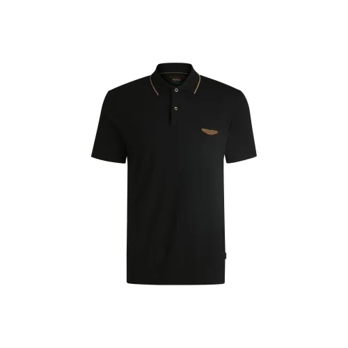 Aston Martin X HUGO BOSS Polo Shirts Men Black