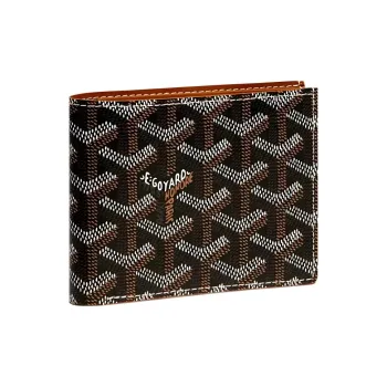 GOYARD SAINT-FLORENTIN Canvas With Leather Wallet Unisex Brown