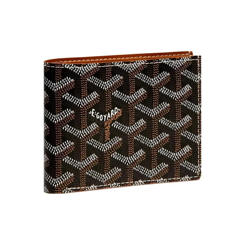 GOYARD SAINT-FLORENTIN Canvas With Leather Wallet Unisex Brown-0