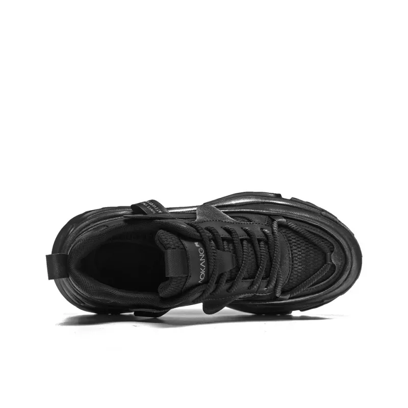 AOKANG Trendy Play Series Chunky Sneakers Men Low Top Black, Gray-5