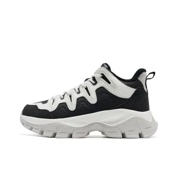 XTEP Chuanxing Lite Slip-Resistant Warm Mid-Top Casual Shoes Women's Black Sail White