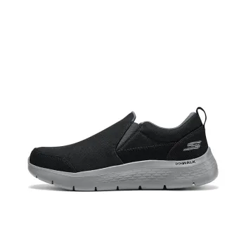 Skechers Go Walk Fle Breathable And Resilient Low Top Casual Shoes Men Black Gray