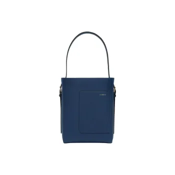 Valextra Calfskin Bucket Handbag Shoulder Bag Mini Women's Sapphire Blue