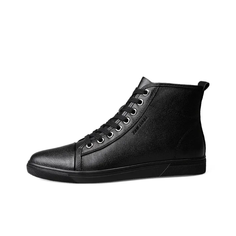 XIMO BULL Slip-Resistant Cushioning Abrasion-Resistant Skateboard Shoes Men Black-7