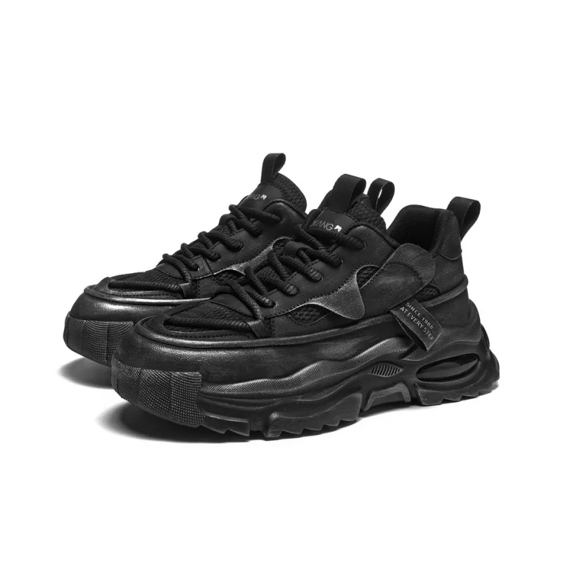 AOKANG Trendy Play Series Chunky Sneakers Men Low Top Black, Gray-2