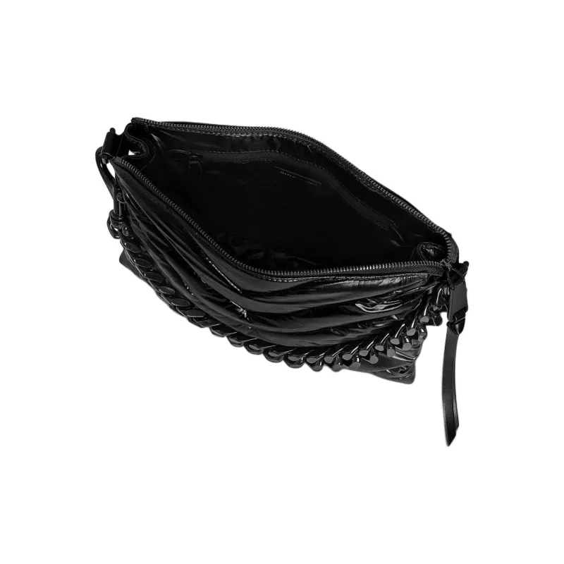 REBECCA MINKOFF Edie Nappa PU Nylon Shoulder Bag Crossbody Bag Women's Black-2