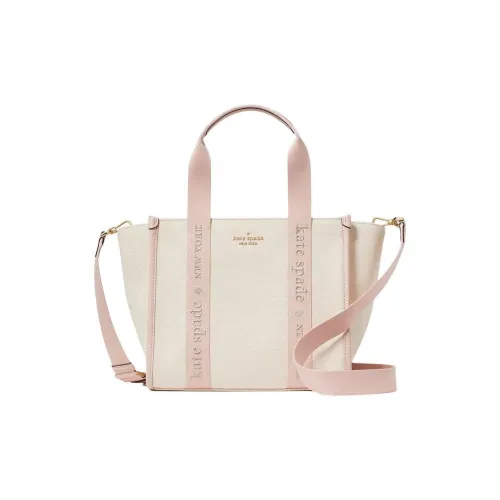 Kate Spade Canvas One Shoulder Crossbody Bag Tote Bag Shopping Bag Handbag Small Size Women's Smoky Rose Pink