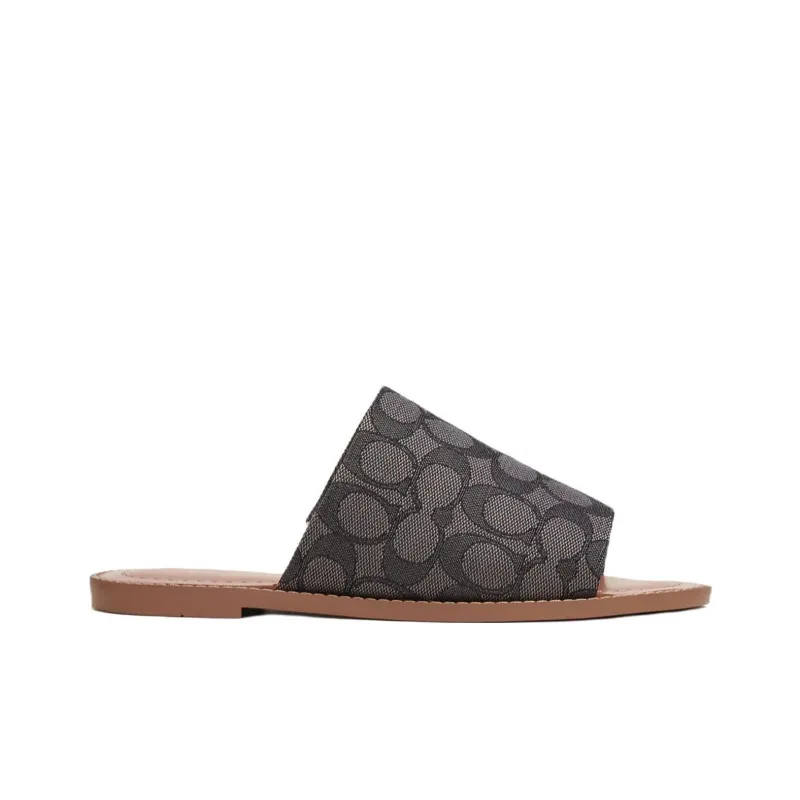 COACH Slide Slippers Women's Black-1