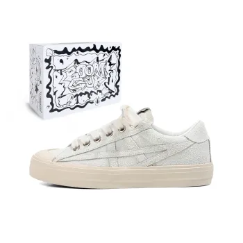 BOOM GUY Skateboard Shoes Unisex Low Top Beige