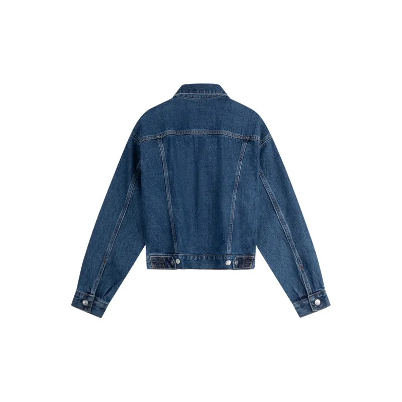 CALVIN KLEIN Denim Jacket Women's Denim Blue-1