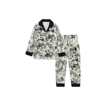 Sleeping Beauty Pajama Set Women's Black