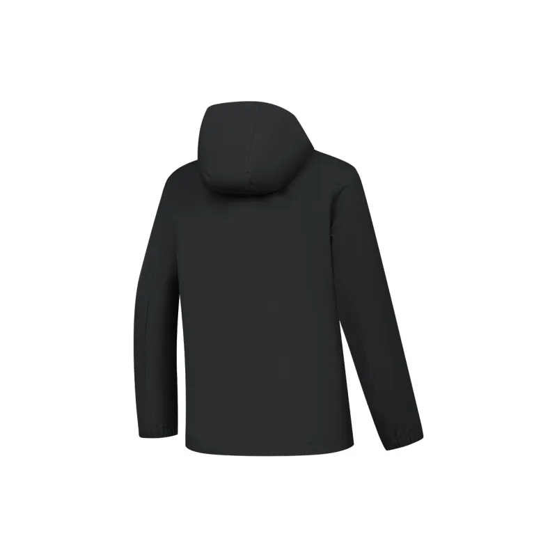QIAODAN Trench Coat Men's Black-1