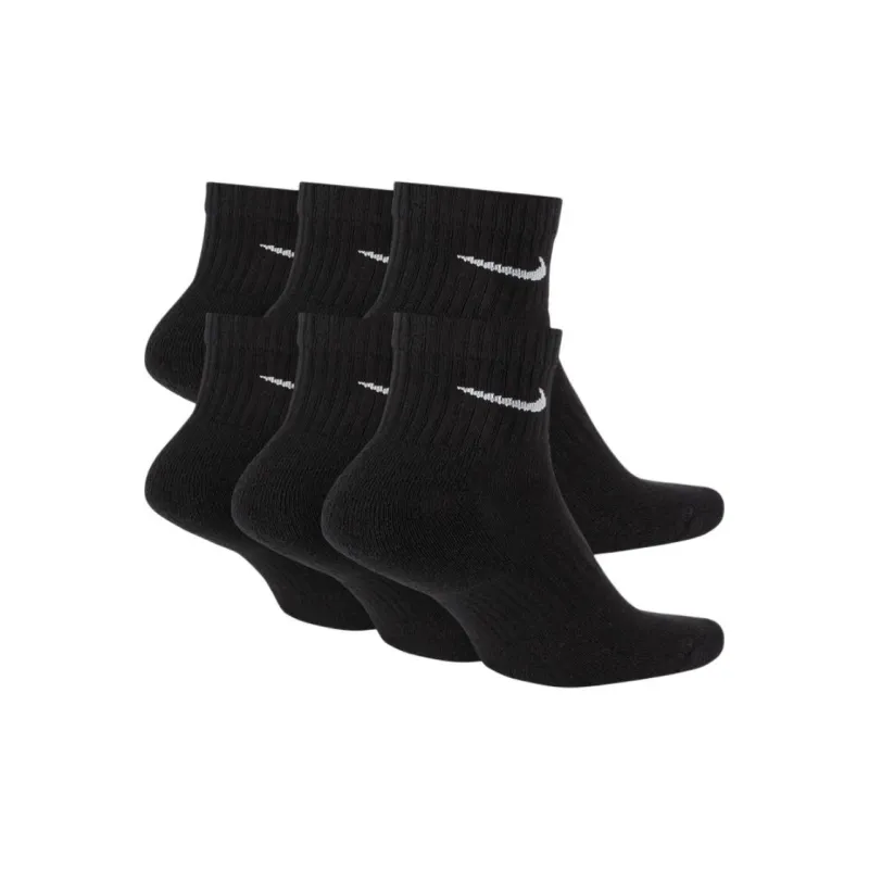 Nike Ankle Socks Women's 1 Set Of 6 Pack Black-1