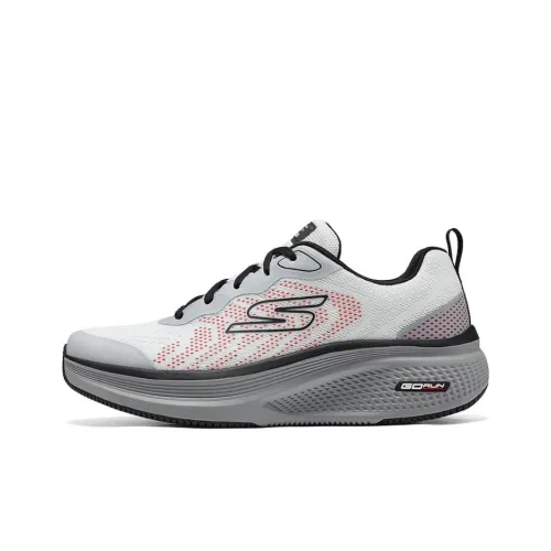 Skechers MEN'S GO Cushioning Breathable Low Top Casual Running Shoes Men White Black