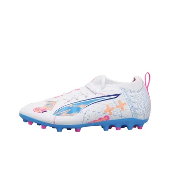 PUMA Ultra 5 Collection Soccer Shoes Unisex Low Top White/Pink