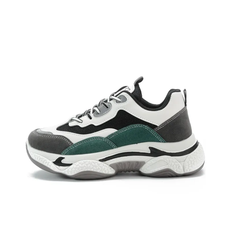 SIMBA'S PRIDE Abrasion Resistant Breathable Low Top Chunky Sneakers Women's-0