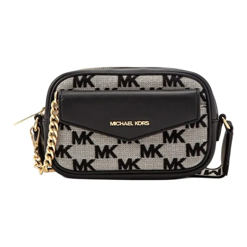 MICHAEL KORS Maisie Cotton With Polyester Camera Bag, Shoulder Bag, Crossbody Bag Small Size Women's Black-0