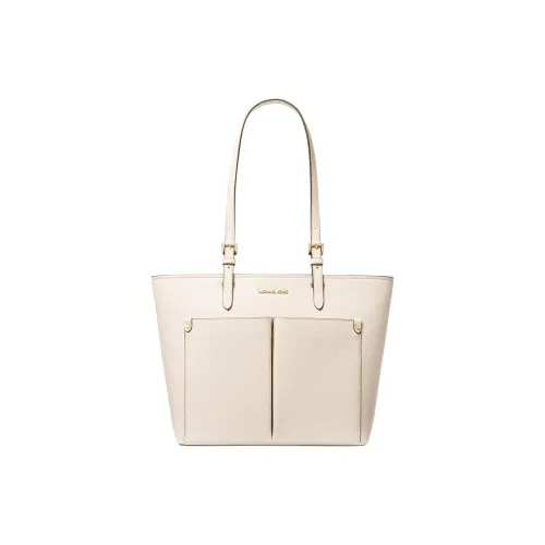 MICHAEL KORS Jet Set Polyurethane Tote Bag Shopping Bag Handbag Shoulder Bag Medium Size Women's Light Cream