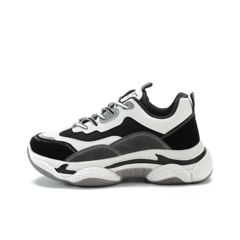 SIMBA'S PRIDE Abrasion Resistant Breathable Low Top Chunky Sneakers Women's-6