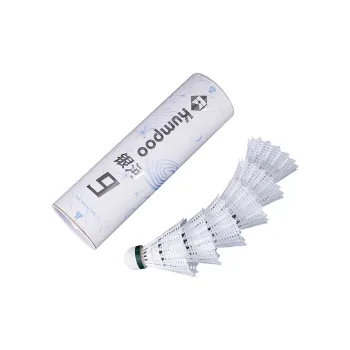 KUMPOO Silver River No. 9 Nylon Shuttlecock 6 Pack Nylon Competition Training Shuttlecocks