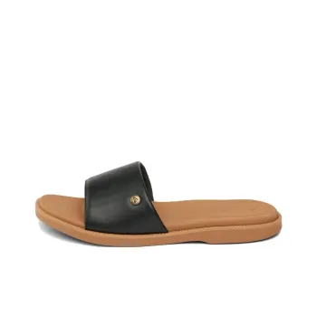 REEF Slip-Resistant Odor-Resistant Slide Slippers Women's Black Brown