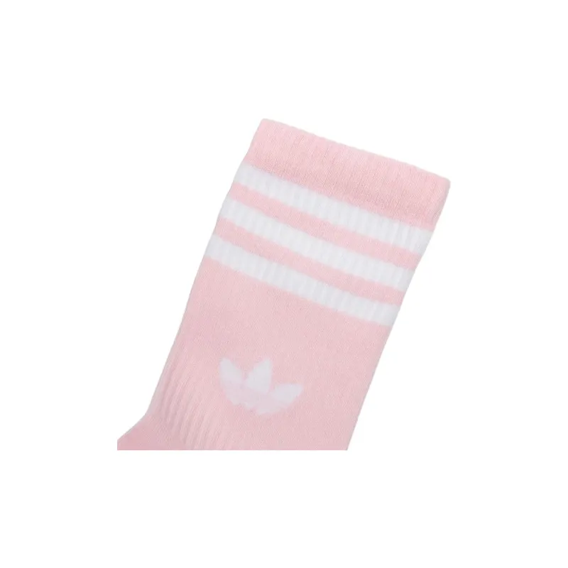 Adidas Mid Calf Socks Women's 2 Pack Green/Clear Pink-3