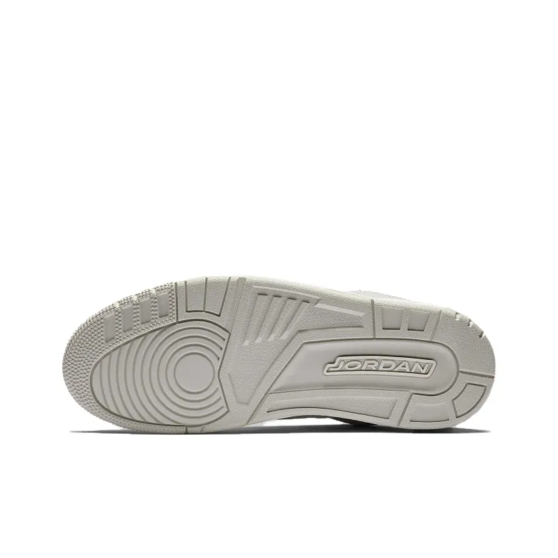 Jordan Courtside 23 Cushioned Slip-Resistant Mid-Top Vintage Basketball Shoes Men's Gray White-2