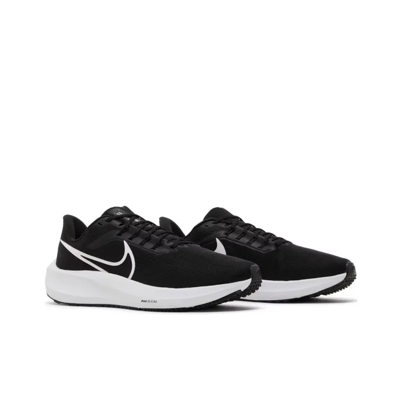 Nike Air Zoom Pegasus 39 Cushioning Wear Resistant Low Top Running Shoes Men Black White-2