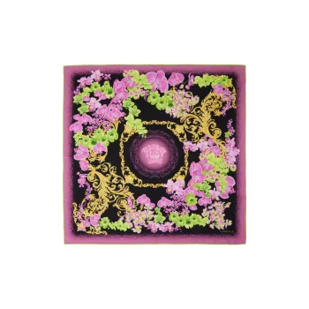 VERSACE Silk Silk Scarves Women's Pink