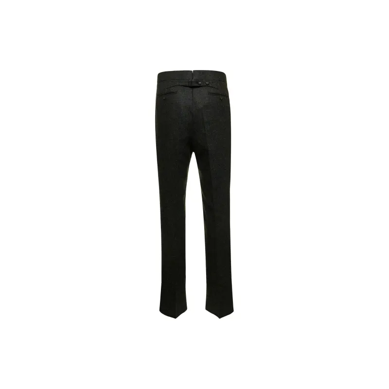 THOM BROWNE Straight Leg Tailored Pants-1