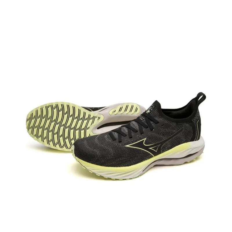 Mizuno Wave Neo Wind 'Undyed Black Luminous'-5