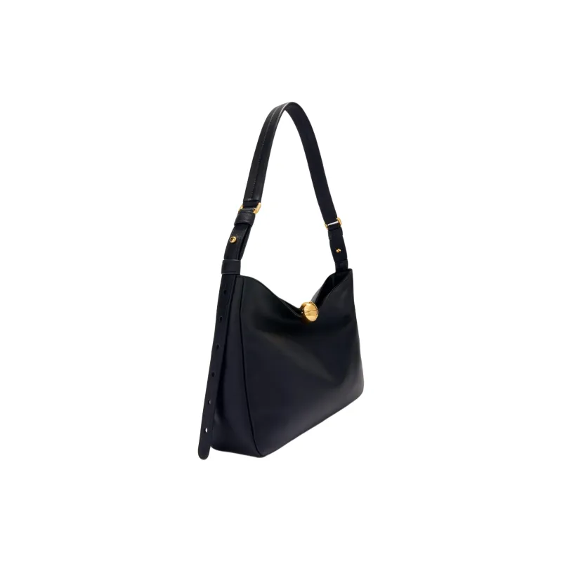Furla Luxurious Calfskin Shoulder Bag Women's Black-1