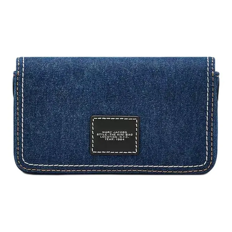 MARC JACOBS The Mini Denim Chain Items Slg Bag Dark Wash-1