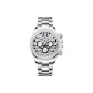 White Case White Bezel White Dial Steel Band