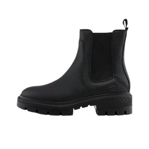 Timberland Crew Chelsea Boots Medium Heel 3 5cm Women's Black