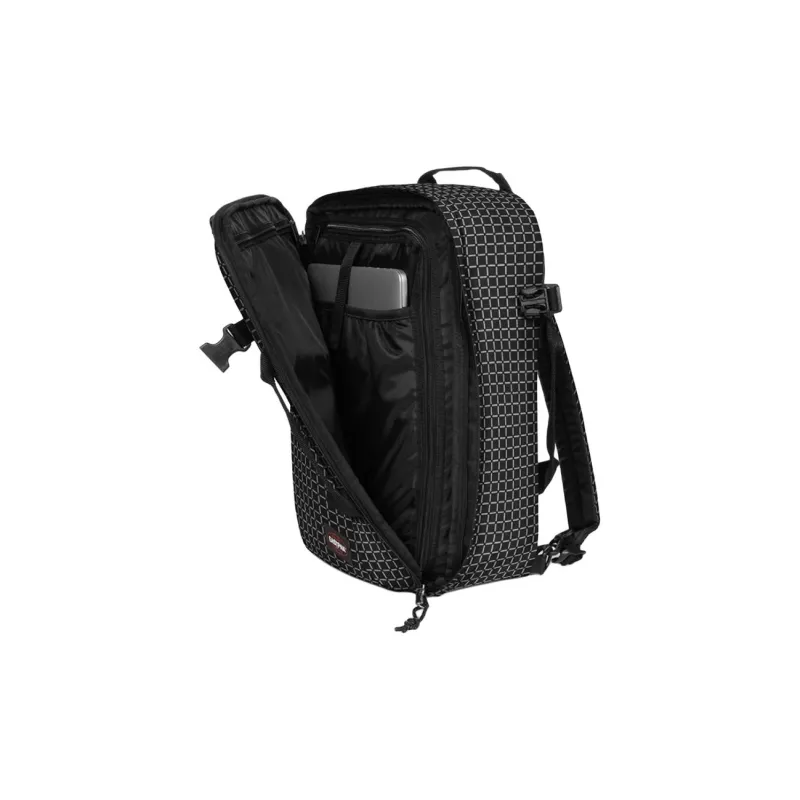 EASTPAK Polyester Backpack Men Black White-1