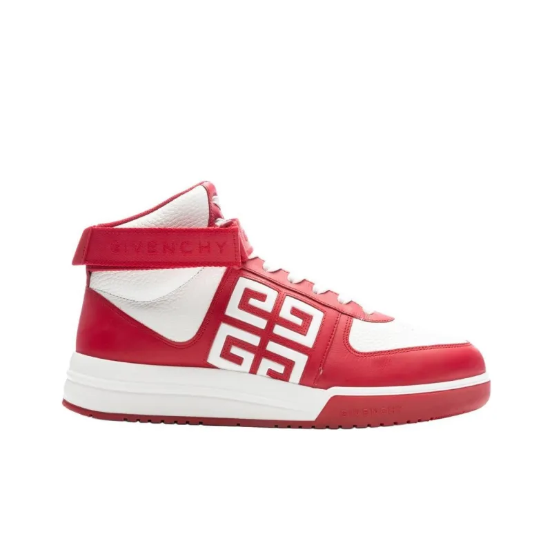 Givenchy G4 High Top Skateboard Shoes Men's Red-1