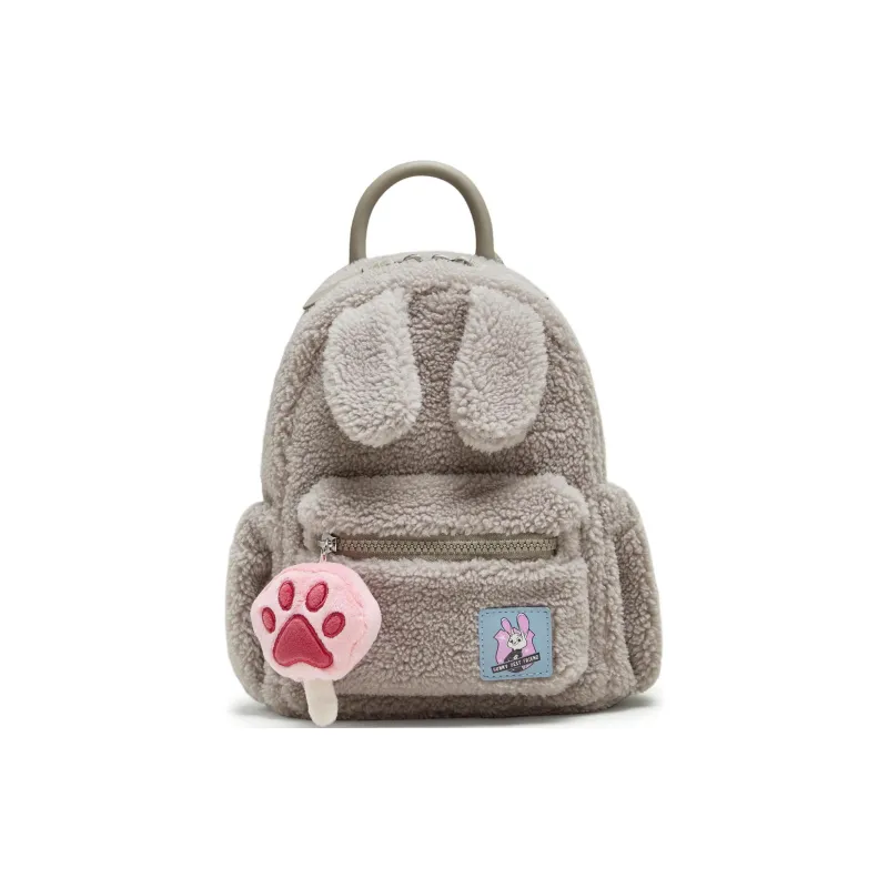 Teenmix Fabric Backpack Trumpets Women's Cream White/Raw Coconut Gray-4