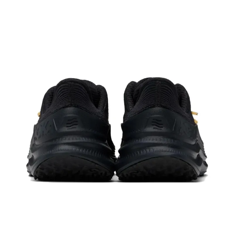 Comme Des Garcons x HOKA ONE ONE Anti Slip Wear Resistant Low Top Casual Running Shoes Unisex Black Gold-4