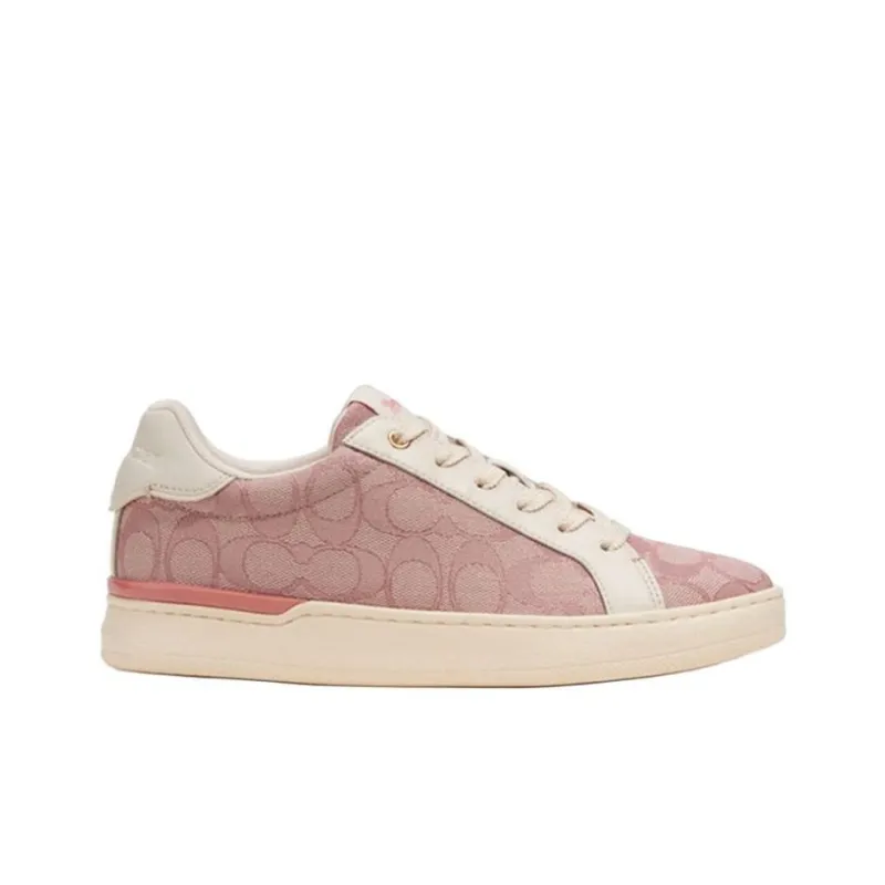 COACH Clip Skateboarding Shoes Women's Pink-1