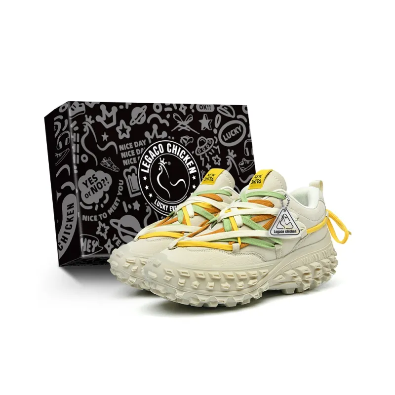 Legaco Chicken Anti-Slip And Wear-Resistant Height Increasing Low-Top Chunky Sneakers Unisex-6