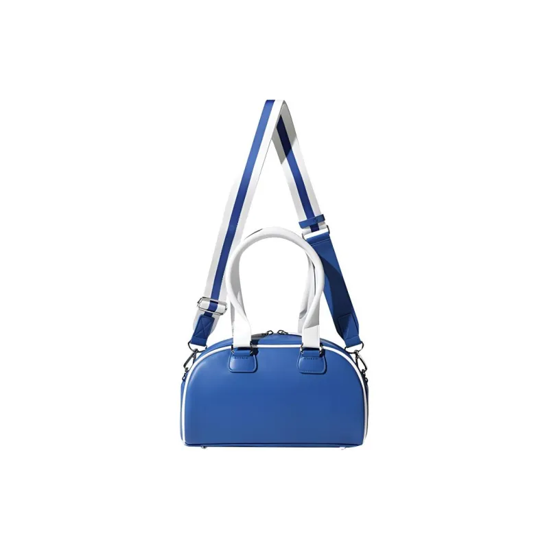 FILA Polyurethane Bowling Bag Shoulder Bag Crossbody Bag Handbag Regular Unisex Blue-3