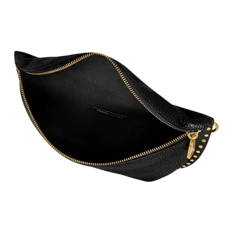 REBECCA MINKOFF Genuine Leather Crossbody Bag Shoulder Bag Women's Black-2