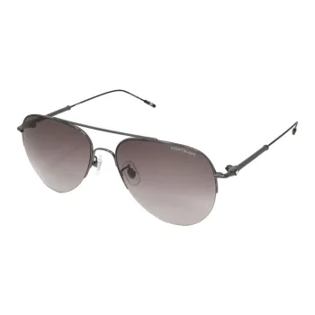 MONTBLANC Nickel Alloy Aviator Sunglasses Men Brown