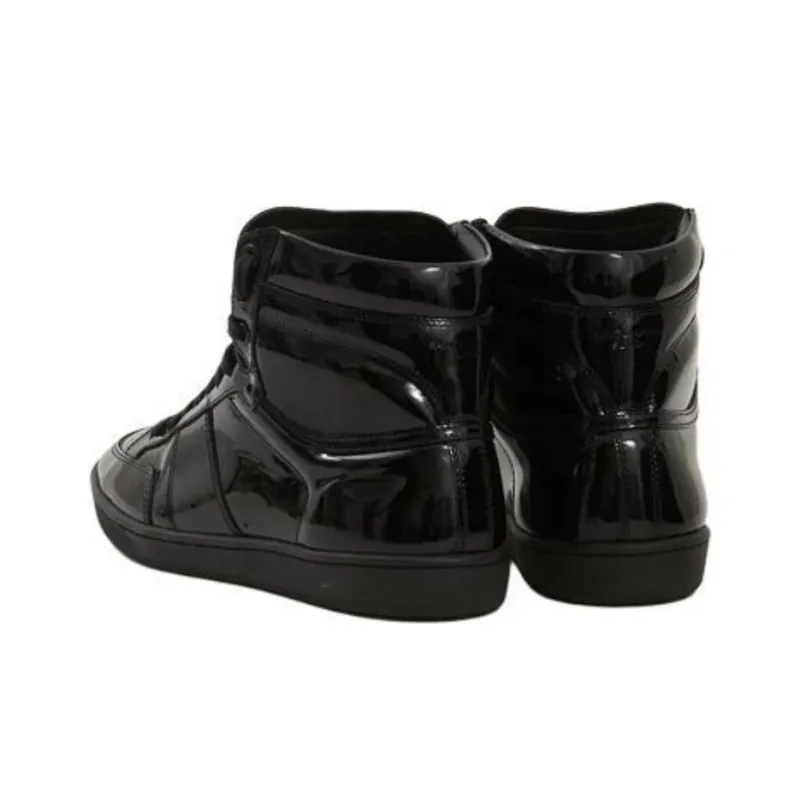 SAINT LAURENT SL/10 High-Top Skateboard Shoes Men's Black-3