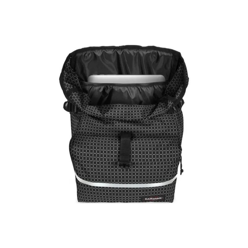 EASTPAK Polyester Backpack Unisex Black White-3