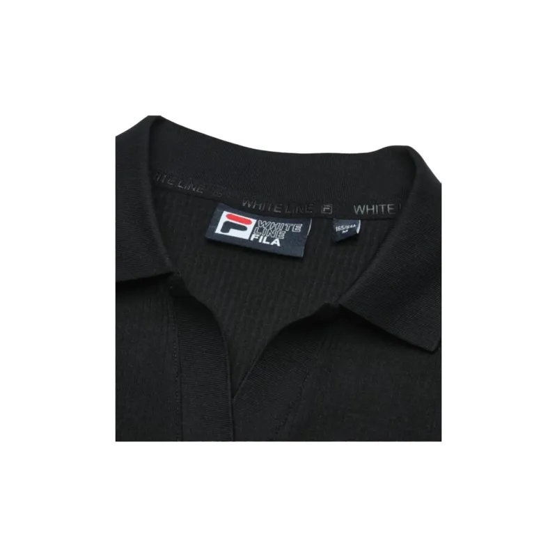 FILA Short Sleeved Dress Women's Jet Black-2