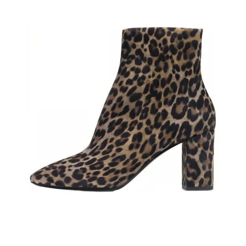 SAINT LAURENT Ankle Boots Women's Leopard